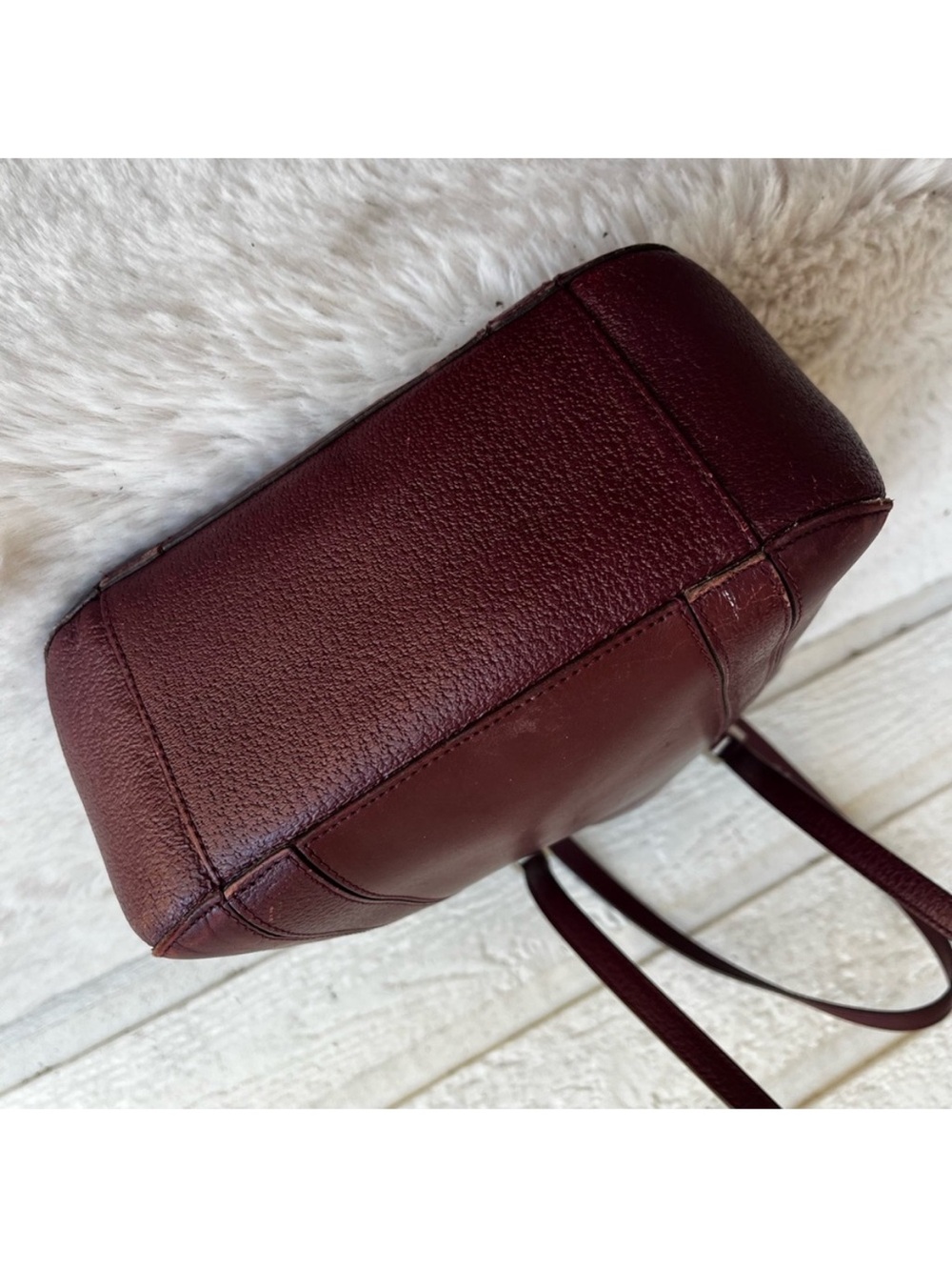 COACH Burgundy Y2K Magazine Tote Shoulder Bag 6706 Vintage - Picture 7 of 13